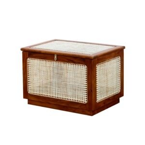 Caned Linen Box